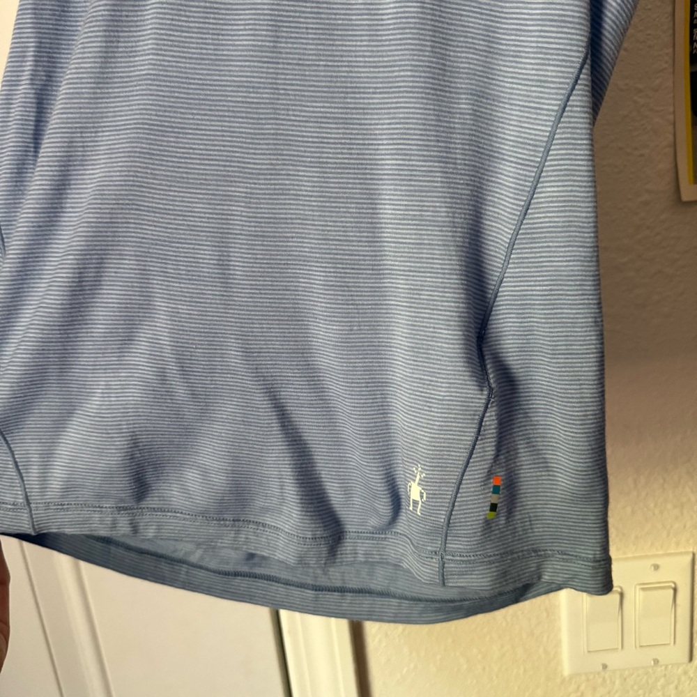 Smartwool Blue Athletic Base Layer Crew Neck Outd… - image 2